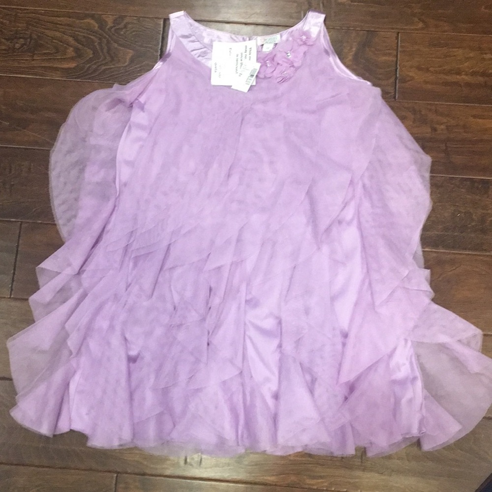The Children’s Place Vertical Ruffle Dress—cute!